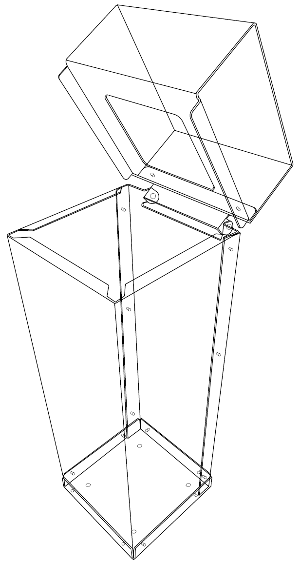 3d kosz z poliwęglanu